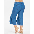 2021 Large-Size Floundered Jeans with Rough Edges